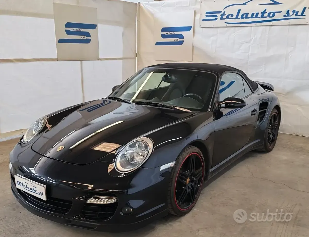 Usata Porsche 997 Turbo 480 CV (353 kW) 2009 Nero Cabrio