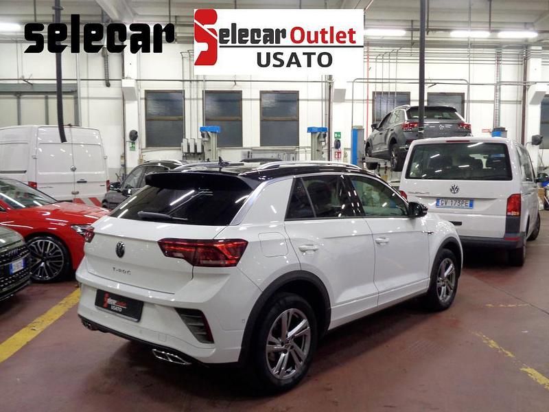Usata VW T-Roc R-line 116 CV (85 kW) 2023 Bianco/tetto nero SUV