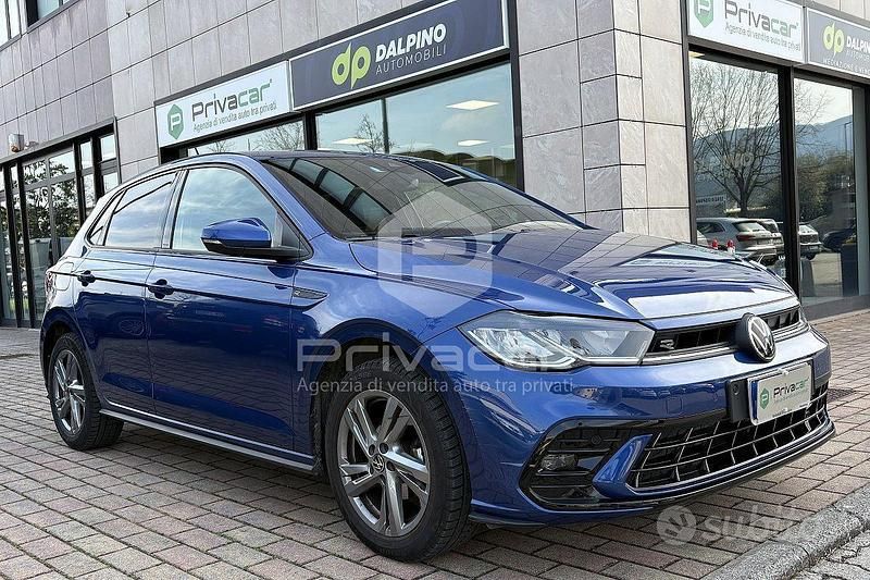 Usata VW Polo R-line 95 CV (69 kW) 2023 Blu Utilitaria