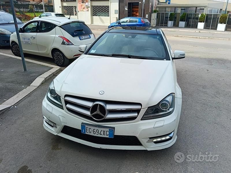 Usata Mercedes C250 Executive 204 CV (150 kW) 2011 Bianco Coupé