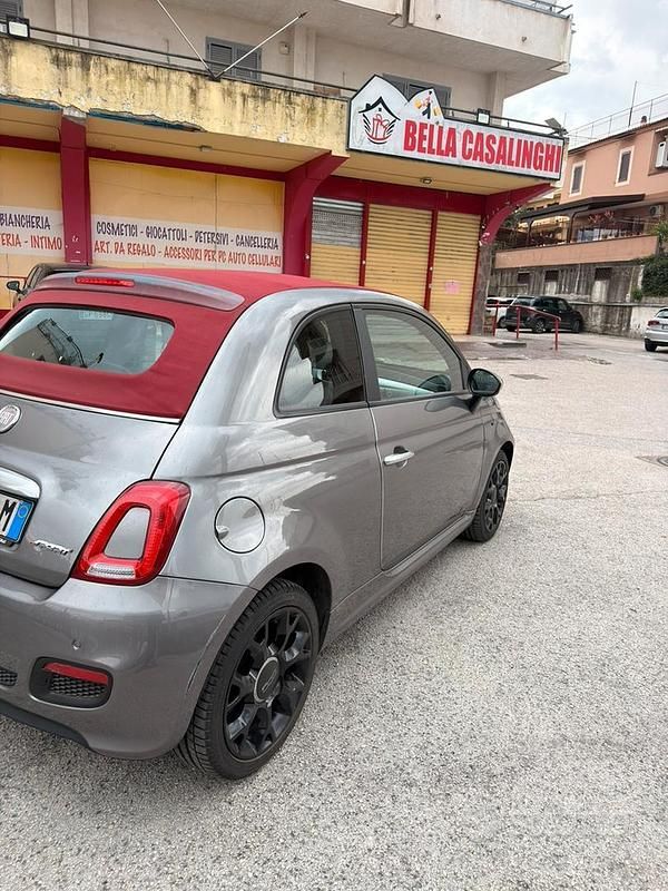 Usata Fiat 500C 85 CV (62 kW) 2014 Grigio Cabrio