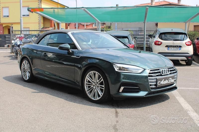 Usata Audi A5 Cabriolet Sport 286 CV (210 kW) 2019 Verde Cabrio