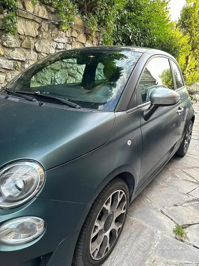 Usata Fiat 500 69 CV (50 kW) 2019 Verde Berlina