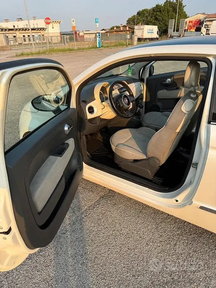 Usata Fiat 500 69 CV (50 kW) 2009 Bianco Cabrio