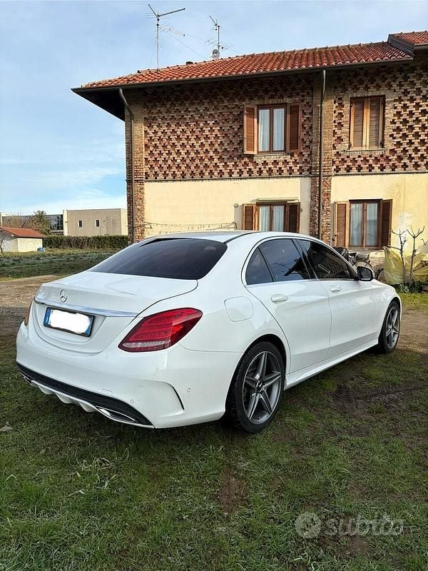 Usata Mercedes C220 Premium 170 CV (125 kW) 2014 Bianco Berlina