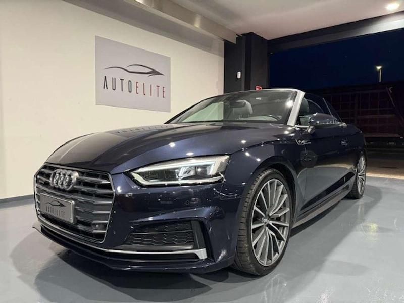 Blu/azzurro Usata 2017 Audi A5 Cabriolet S-Line Cabrio | 27.900 € (Molto cara) - Immagine 1/4