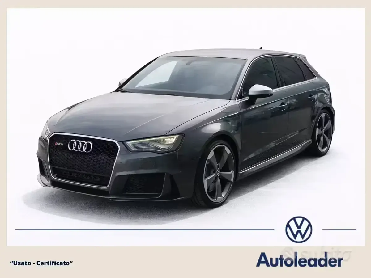 Usata Audi RS3 Sport 367 CV (269 kW) 2015 Grigio Berlina