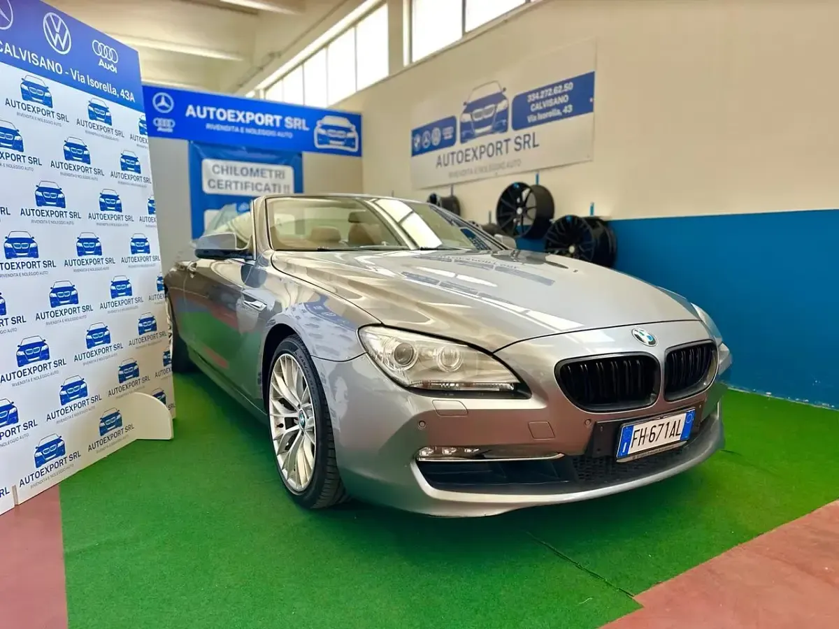 Usata BMW 640 312 CV (229 kW) 2013 Argento Coupé
