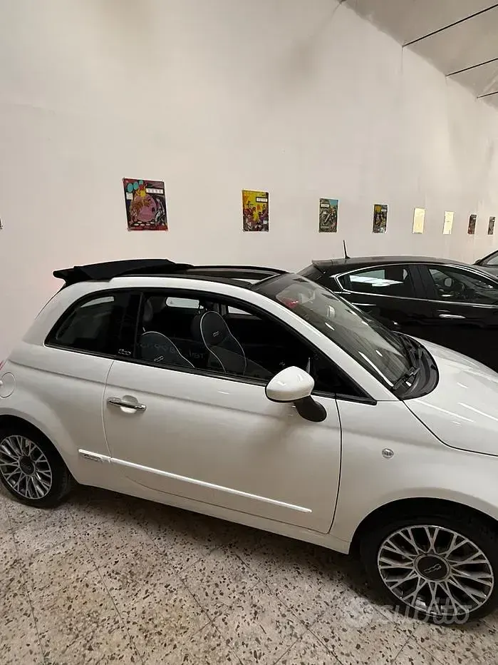 Usata Fiat 500 69 CV (50 kW) 2014 Bianco Berlina