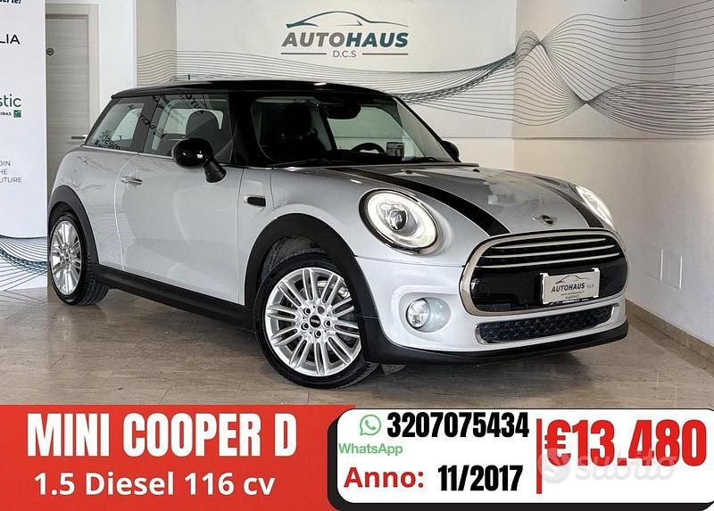 Usata Mini Cooper D 116 CV (85 kW) 2017 Bianco Utilitaria