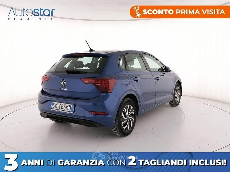 Usata VW Polo Life 95 CV (69 kW) 2023 Blu Berlina
