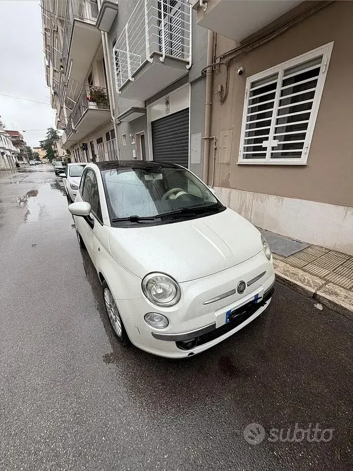 Usata Fiat 500 Lounge 75 CV (55 kW) 2008 Bianco Berlina