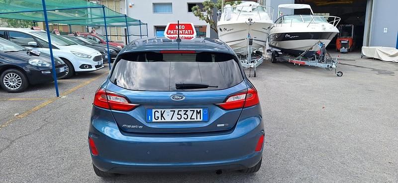 Usata Ford Fiesta Titanium 125 CV (91 kW) 2022 Blu Utilitaria