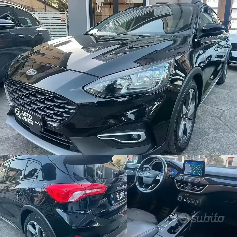 Usata Ford Focus Active 120 CV (88 kW) 2019 Nero Berlina