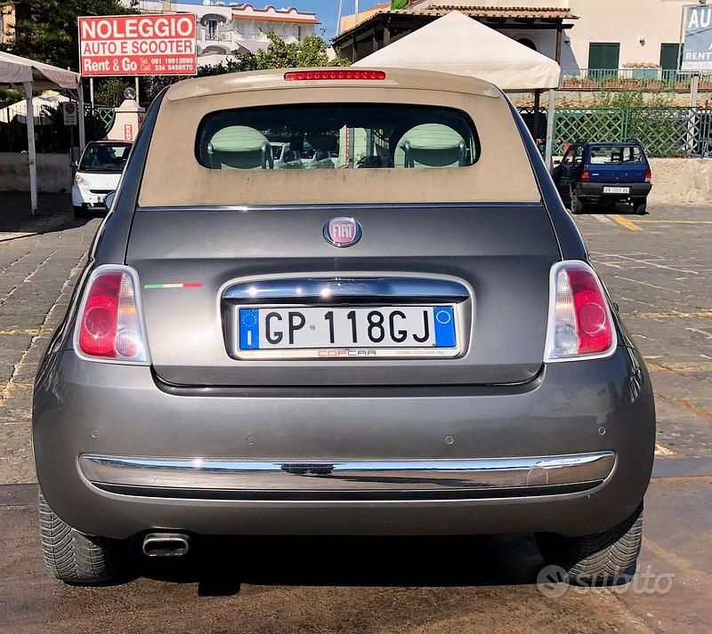 Usata Fiat 500C 2011 Grigio Cabrio