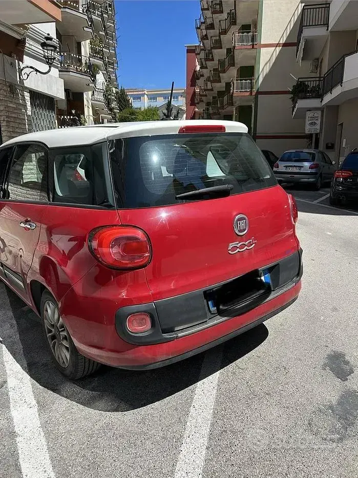 Usata Fiat 500L Living 105 CV (77 kW) 2015 Rosso Monovolume