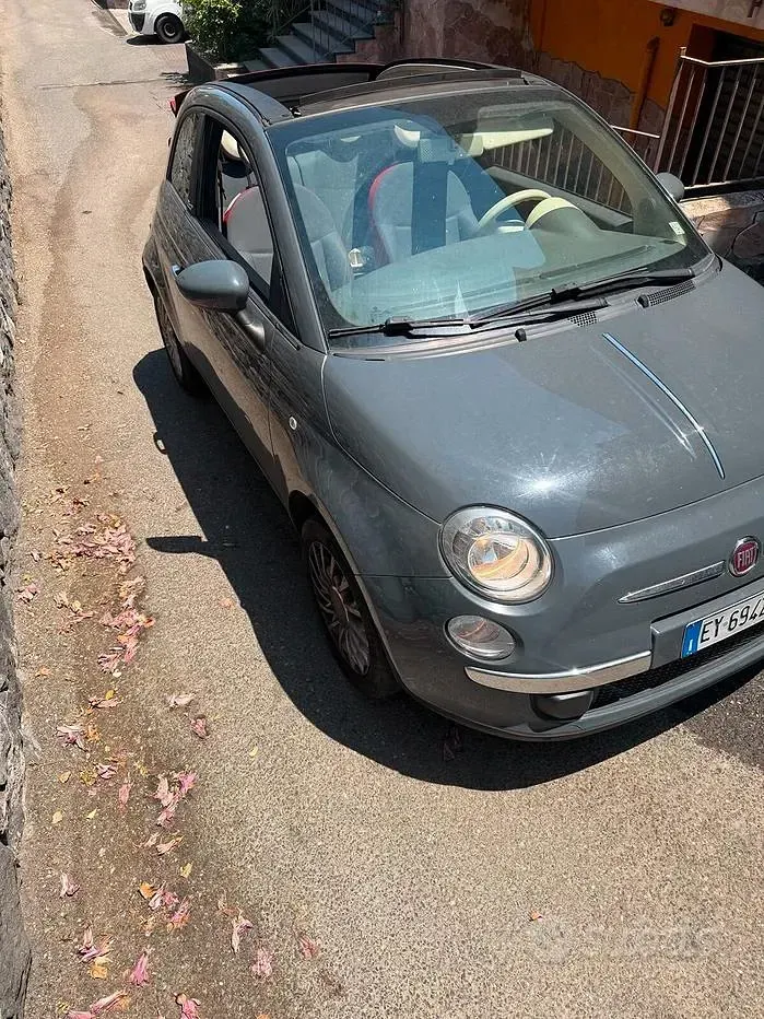 Usata Fiat 500C 95 CV (69 kW) 2015 Grigio Cabrio