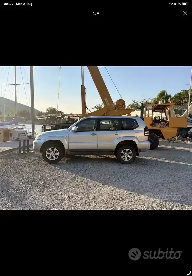 Usata Toyota Land Cruiser 166 CV (122 kW) 2004 Grigio SUV