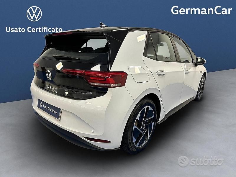 Usata VW ID.3 Pro Performance 69 kW (95 CV) 2020 Bianco ghiaccio metallizzato n Utilitaria