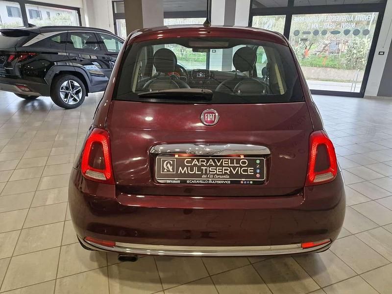 Usata Fiat 500 Lounge 69 CV (50 kW) 2016 Bordeaux opera metallizzato Utilitaria