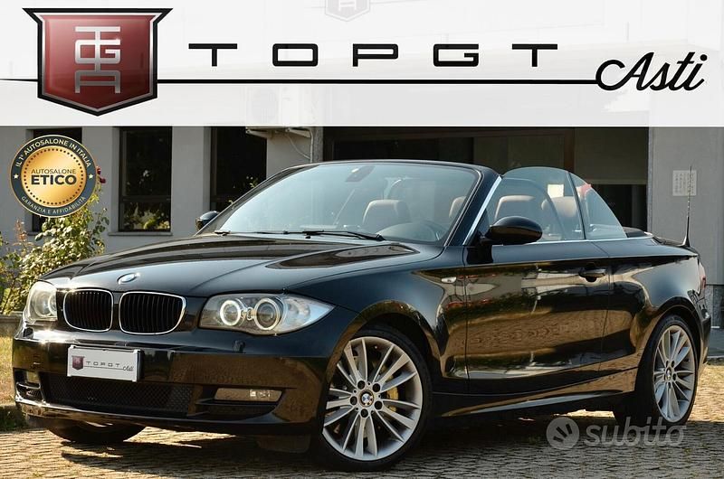 Usata BMW 125 Cabriolet Efficient Dynamics 218 CV (160 kW) 2008 Nero Cabrio