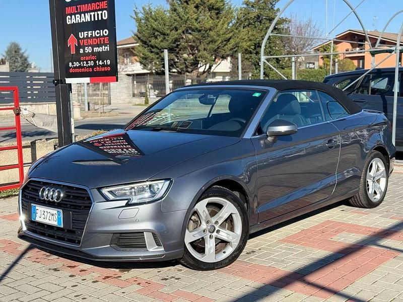 Usata Audi A3 Cabriolet Design 150 CV (110 kW) 2017 Grigio Cabrio