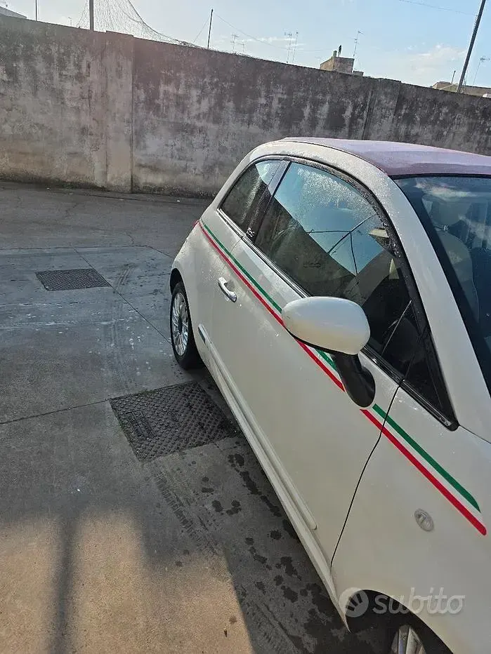 Usata Fiat 500C 95 CV (69 kW) 2015 Bianco Cabrio