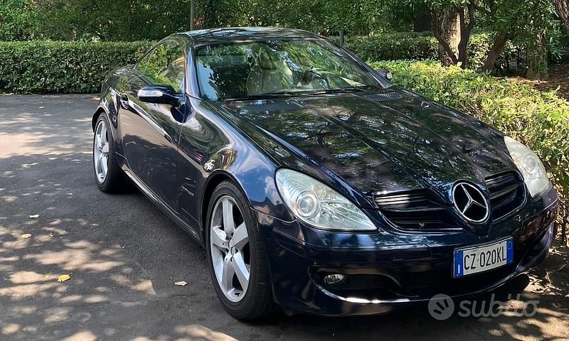 Blu Usata 2006 Mercedes SLK200 Cabrio | 14.490 € - Immagine 1/4
