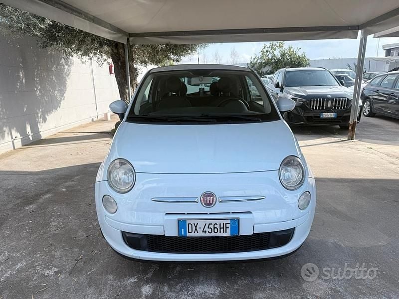 Usata Fiat 500 75 CV (55 kW) 2009 Blu Cabrio