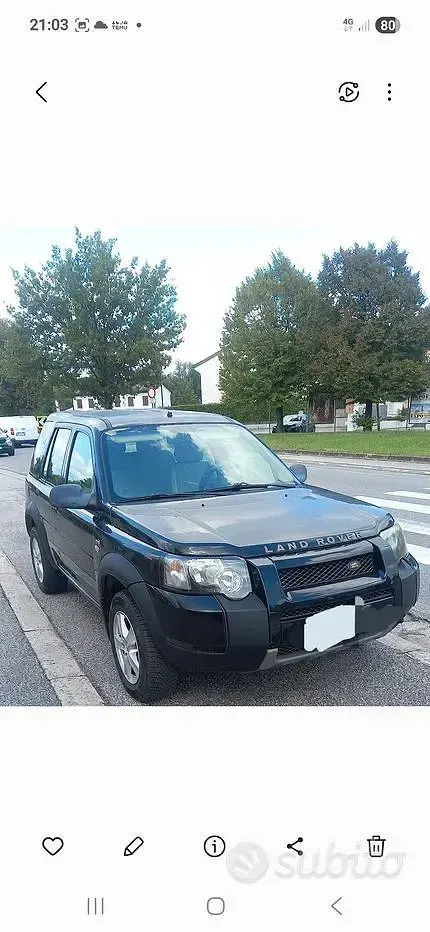 Usata Land Rover Freelander 111 CV (81 kW) 2004 Nero SUV