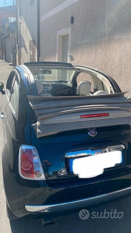 Usata Fiat 500C Lounge 69 CV (50 kW) 2013 Nero Cabrio