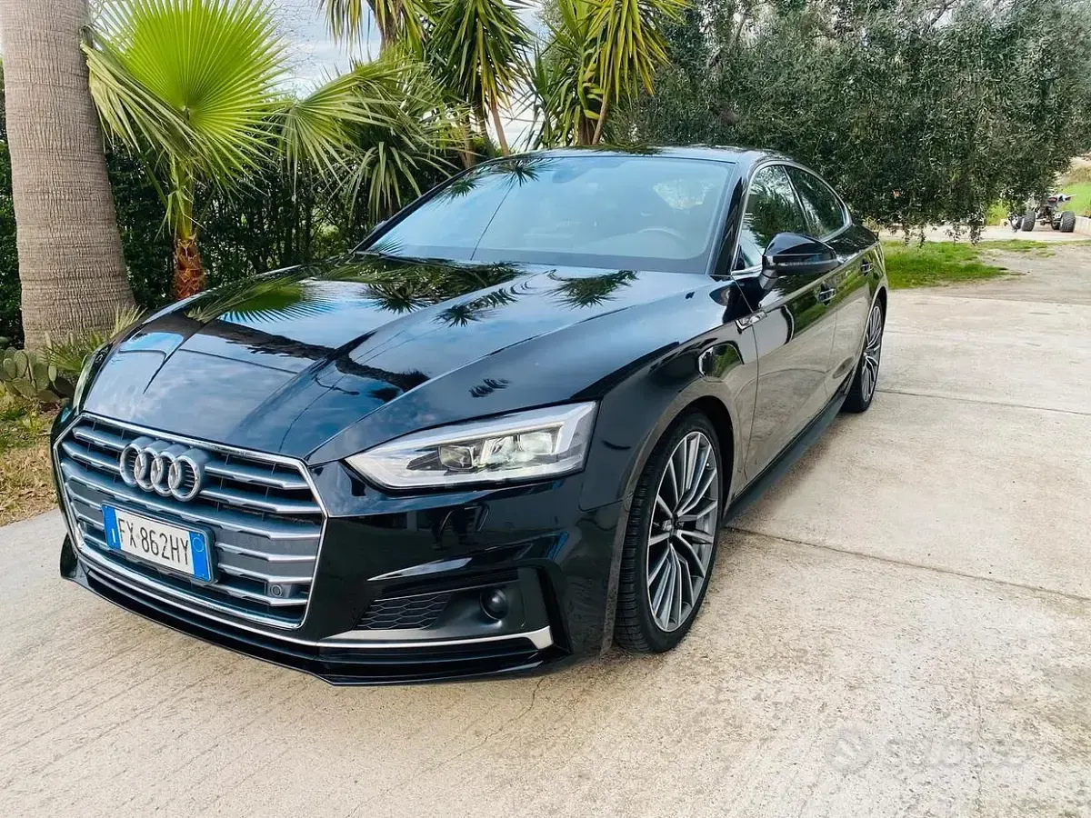 Usata Audi A5 Sportback S-Line 190 CV (139 kW) 2019 Nero Utilitaria