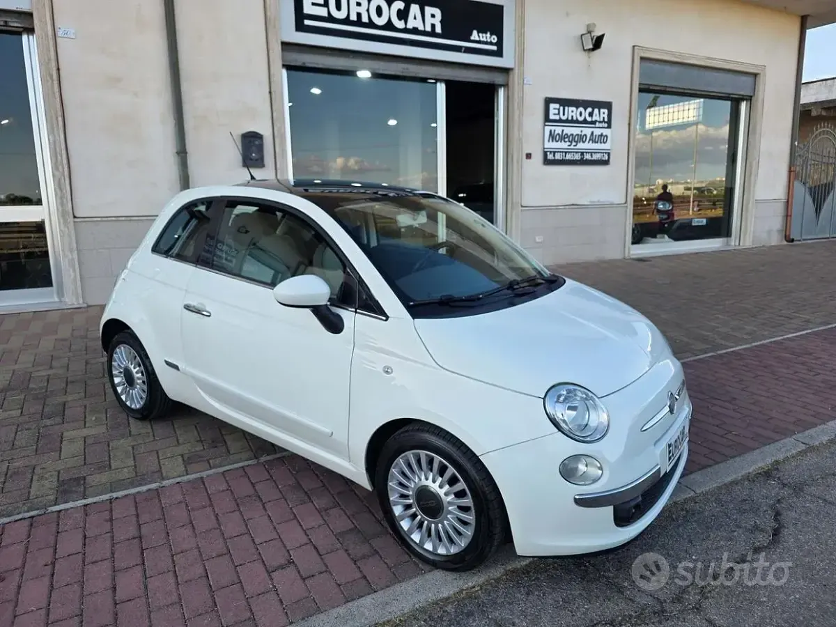 Usata Fiat 500 Lounge 69 CV (50 kW) 2012 Bianco Berlina