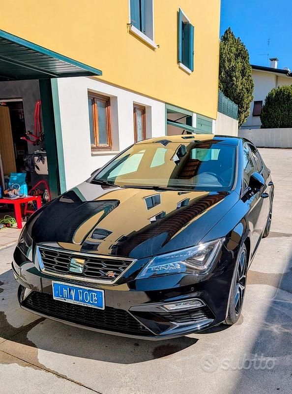 Usata Seat Leon FR 150 CV (110 kW) 2018 Nero Berlina