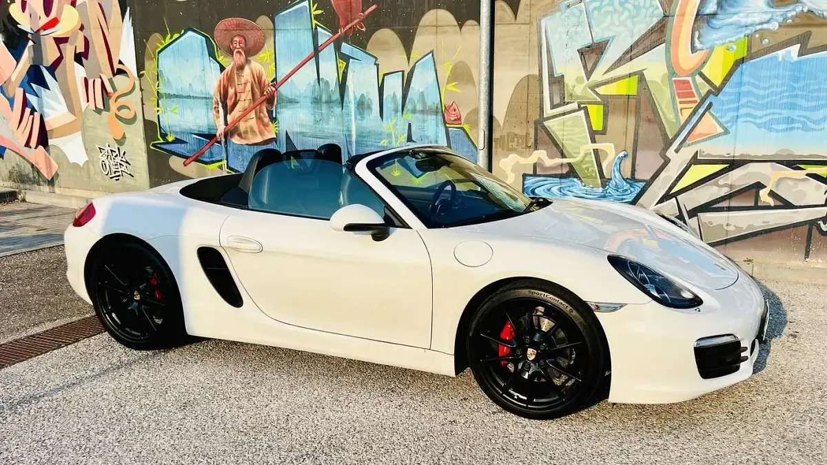 Usata Porsche Boxster Sport 315 CV (231 kW) 2014 Bianco Cabrio