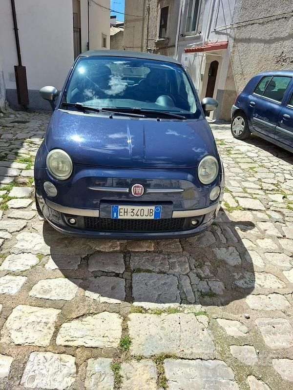 Usata Fiat 500C 95 CV (69 kW) 2011 Blu Cabrio