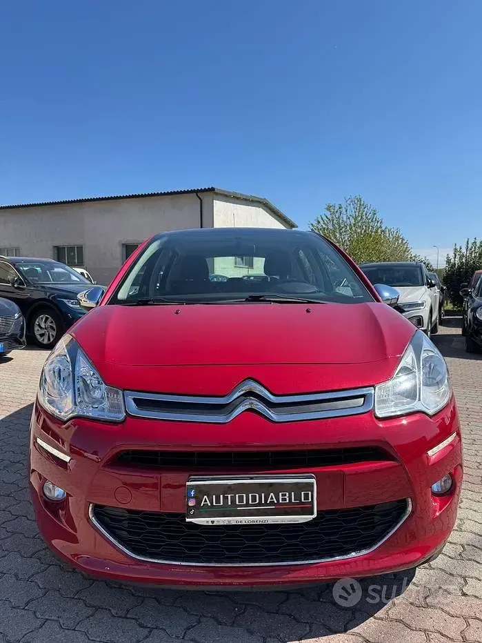 Usata Citroën C3 Exclusive 82 CV (60 kW) 2014 Rosso Berlina