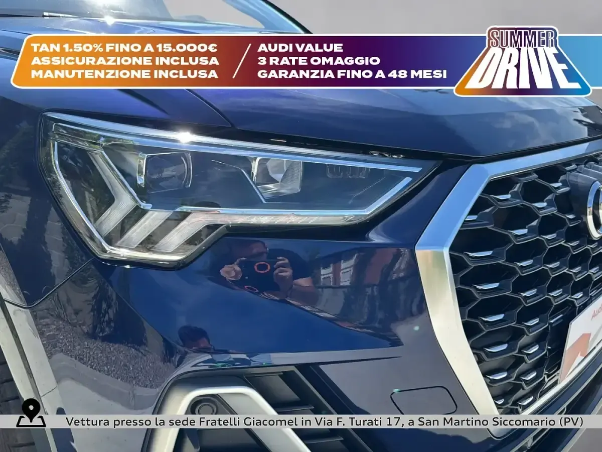Usata Audi Q3 Sportback S-Line 245 CV (180 kW) 2024 Blu navarra metallizzato SUV