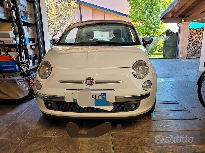 Usata Fiat 500 75 CV (55 kW) 2009 Bianco Cabrio