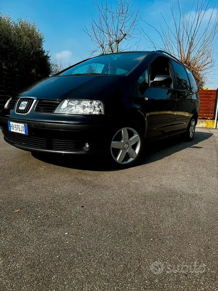 Usata Seat Alhambra Stella 116 CV (85 kW) 2008 Nero Monovolume