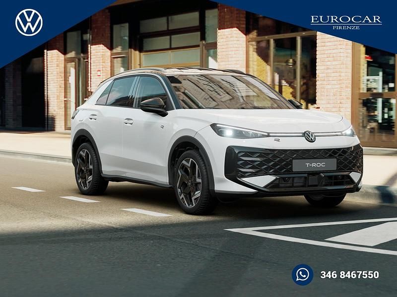 Nuova VW T-Roc Life 150 CV (110 kW) 2025 Pure white nero SUV