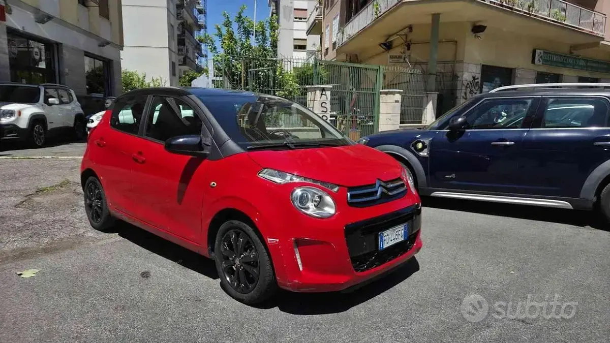 Usata Citroën C1 Shine 69 CV (50 kW) 2016 Rosso Utilitaria