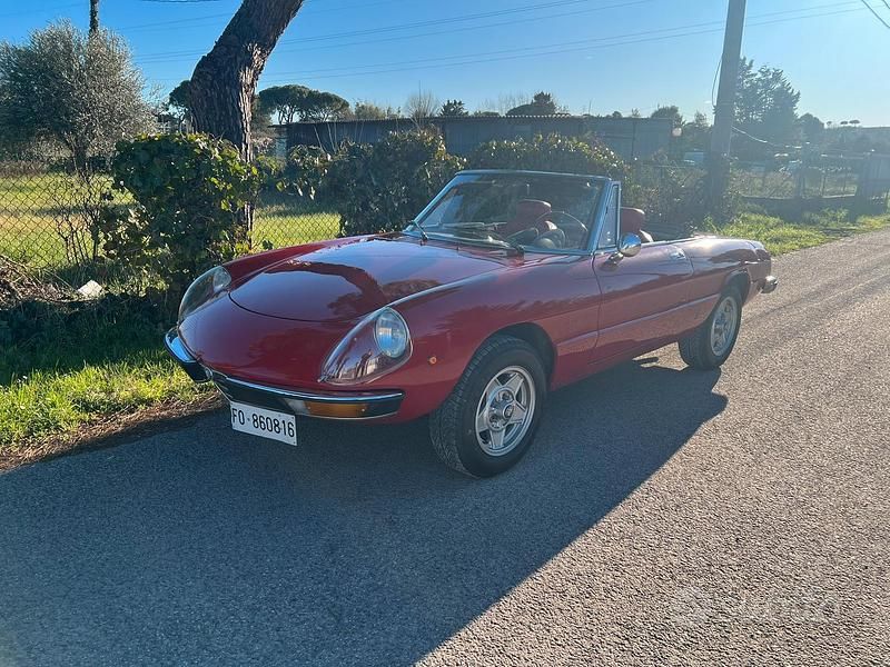 Usata Alfa Romeo Spider Veloce 1970 Rosso Cabrio