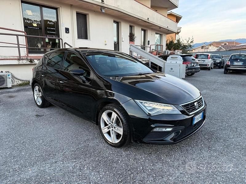 Usata Seat Leon FR 116 CV (85 kW) 2018 Nero Berlina