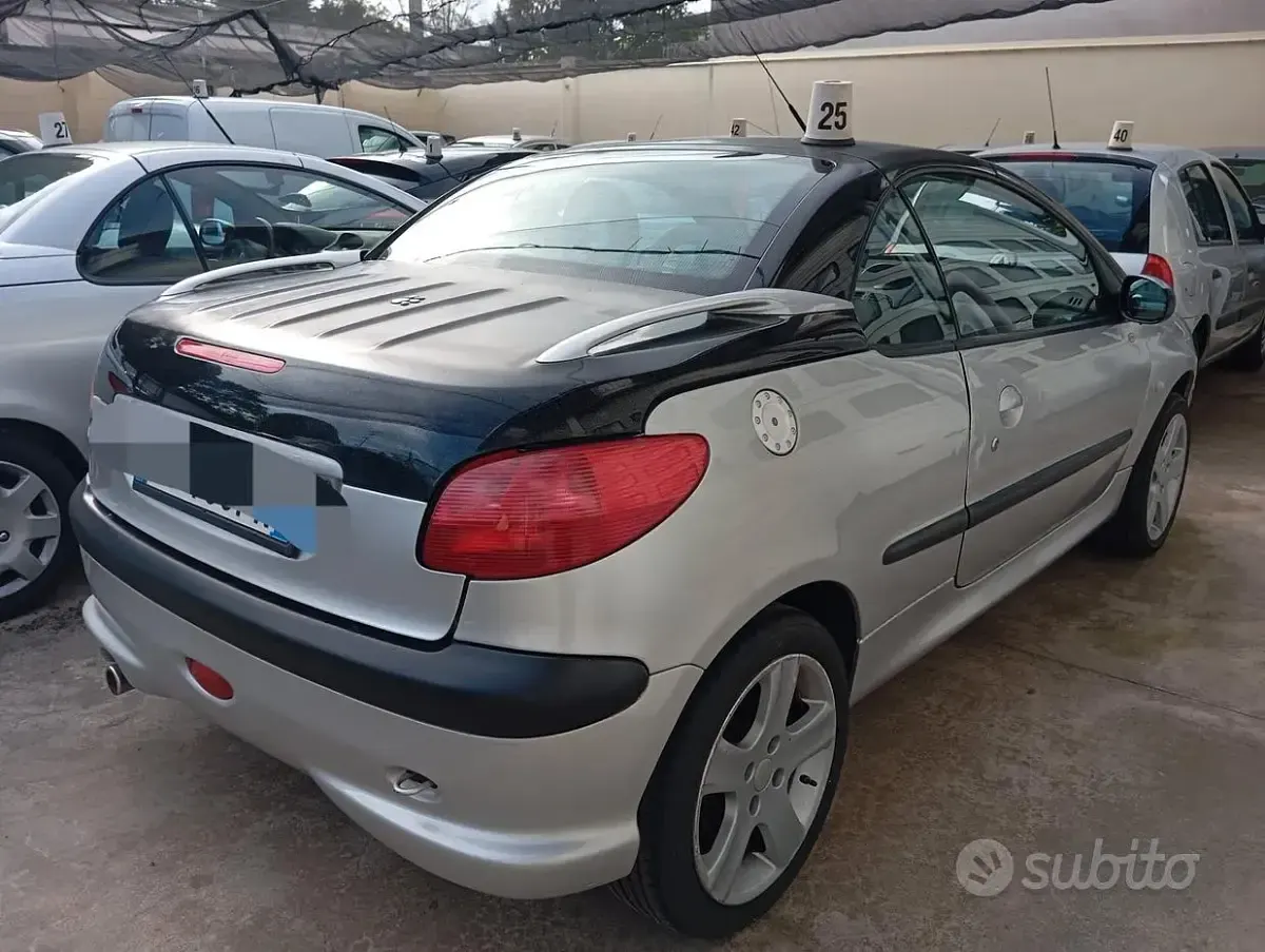 Usata Peugeot 206 CC 109 CV (80 kW) 2002 Grigio Cabrio