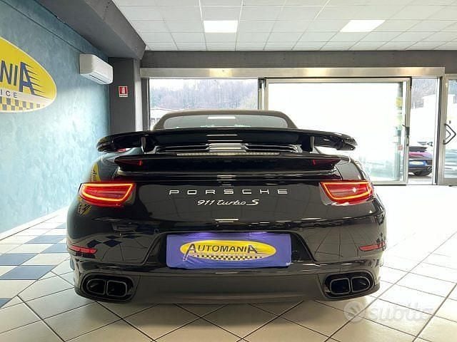 Usata Porsche 911 Turbo S Cabriolet 560 CV (411 kW) 2014 Nero Cabrio