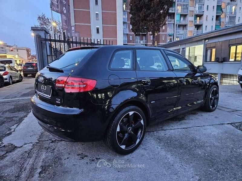 Usata Audi A3 S-Line 90 CV (66 kW) 2012 Nero Utilitaria