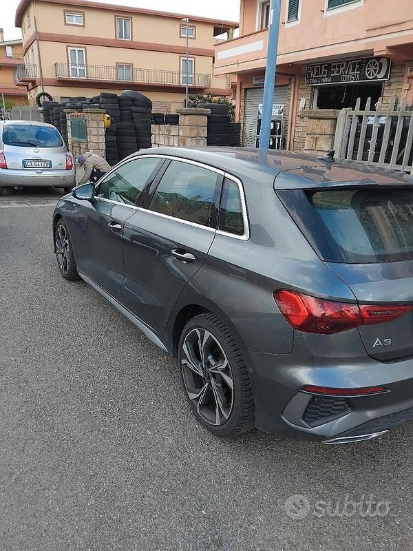 Usata Audi A3 S-Line 150 CV (110 kW) 2023 Grigio Berlina