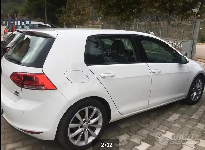 Usata VW Golf VII Executive 110 CV (80 kW) 2016 Bianco Berlina
