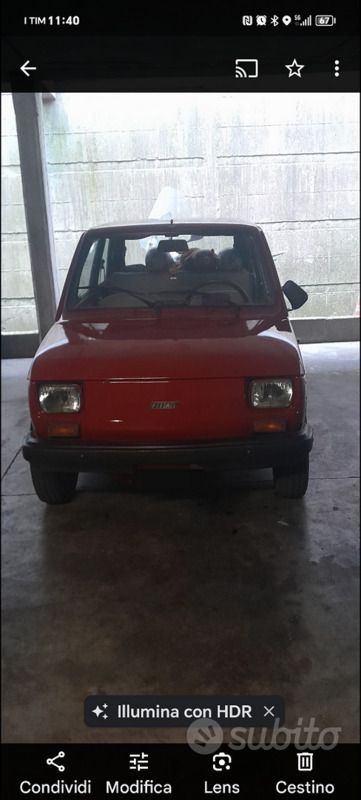 Usata Fiat 126 24 CV (17 kW) 1985 Rosso Utilitaria